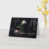 Mit tiefem Beileid Karte (Gelbe Blume)