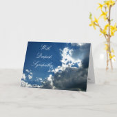 Mit tiefem Beileid Karte (Gelbe Blume)