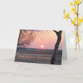 mit tiefem Beileid Karte (Gelbe Blume)