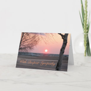 mit tiefem Beileid Karte