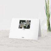 Mit tiefem Beileid Karte (Rückseite)