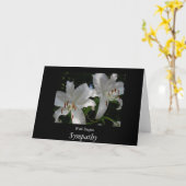 Mit tiefem Beileid Karte (Gelbe Blume)