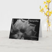 Mit tiefem Beileid Karte (Gelbe Blume)