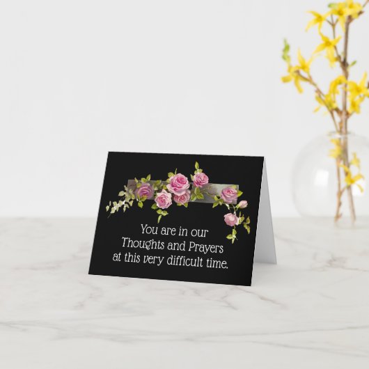 Mit tiefem Beileid Karte (Gelbe Blume)