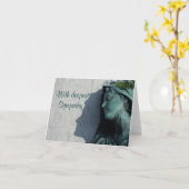 Mit tiefem Beileid Karte (Gelbe Blume)