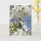 mit tiefem Beileid Karte (Gelbe Blume)