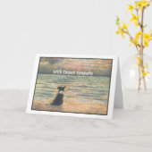 Mit tiefem Beileid Karte (Gelbe Blume)