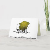 Mit tiefem Beileid-Schmetterlingsdesign Karte (Rückseite)