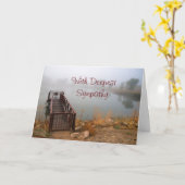 Mit tiefer Sympathie Karte (Gelbe Blume)