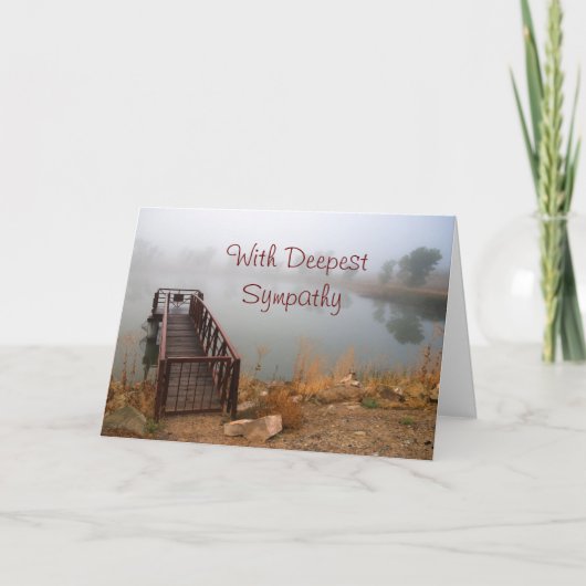 Mit tiefer Sympathie Karte (Vorderseite)