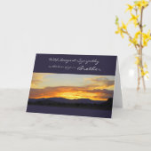 Mit tiefstem Beileid auf dem Verlust deines Bruder Karte (Gelbe Blume)