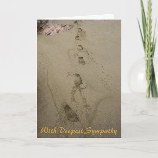 Mit tiefstem Beileid Beileid Karte (Vorderseite)