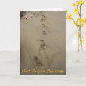 Mit tiefstem Beileid Beileid Karte (Gelbe Blume)