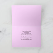 Mit tiefstem Beileid, Ice Pflanze Purple Blumen Karte (Innenseite)