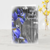 Mit tiefstem Beileid Karte (Gelbe Blume)