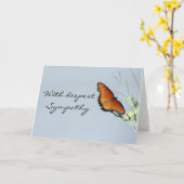 Mit tiefstem Beileid Karte (Gelbe Blume)