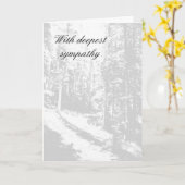 Mit tiefstem Beileid Karte (Gelbe Blume)