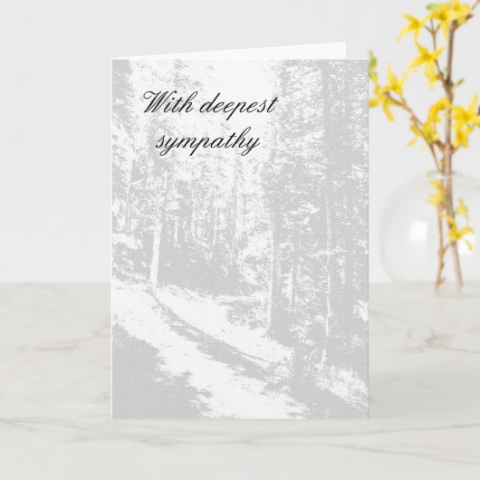 Mit tiefstem Beileid Karte (Gelbe Blume)