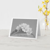 Mit tiefstem Beileid Karte (Gelbe Blume)