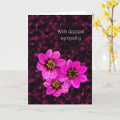 Mit tiefstem Beileid Karte (Gelbe Blume)