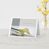 mit tiefstem Beileid Karte (Gelbe Blume)