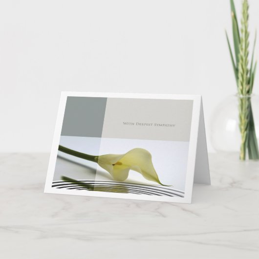 mit tiefstem Beileid Karte (Vorderseite)