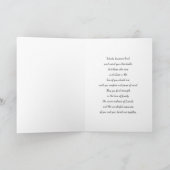 Mit tiefstem Beileid mit weißen und rosafarbenen E Karte (Innenseite)