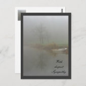 Mit tiefstem Beileid Postkarte (Vorne/Hinten)