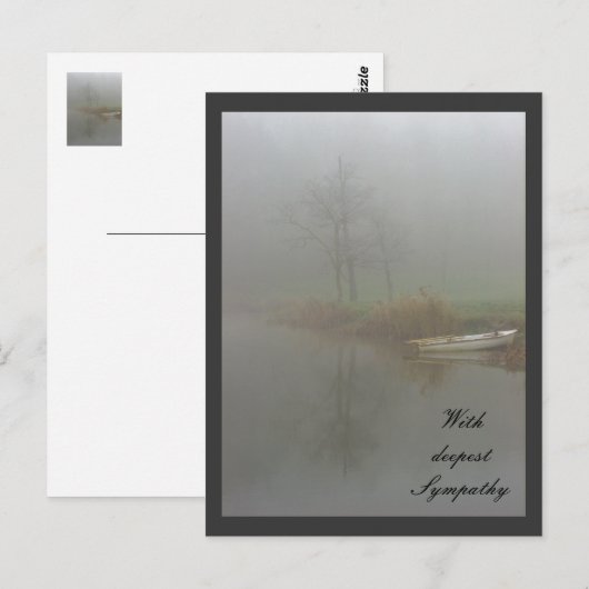 Mit tiefstem Beileid Postkarte (Vorne/Hinten)