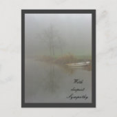 Mit tiefstem Beileid Postkarte (Vorderseite)