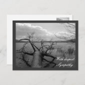 Mit tiefstem Beileid Postkarte (Vorne/Hinten)