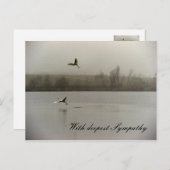 Mit tiefstem Beileid Postkarte (Vorne/Hinten)