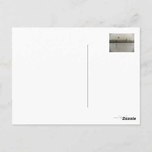 Mit tiefstem Beileid Postkarte (Rückseite)