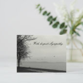 Mit tiefstem Beileid Postkarte (Stehend Vorderseite)