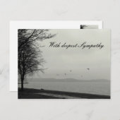 Mit tiefstem Beileid Postkarte (Vorne/Hinten)