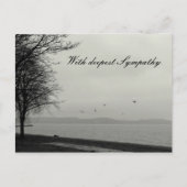 Mit tiefstem Beileid Postkarte (Vorderseite)