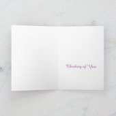 Mit tiefstem Beileid - Schöne rosa Orchidee Karte (Innenseite)