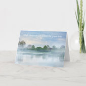 Mit tiefstem Beileid - See mit Nebel Karte (Vorderseite)
