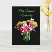 Mit tiefstem Beileid, Stargazer Lily Bouquet Karte (Gelbe Blume)