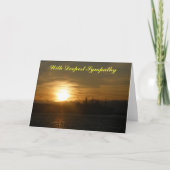 Mit tiefstem Beileid - unbedruckte Innenseite Karte (Vorderseite)