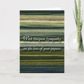 Mit tiefstem Beileid verlegt Verlust der Karte (Vorderseite)