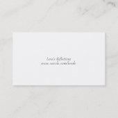 Mit tiefstem Beileid Visitenkarte (Rückseite)