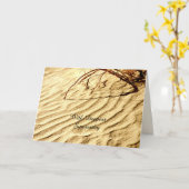 Mit tiefstem Beileid, Wüstengesund Gruß Karte (Gelbe Blume)