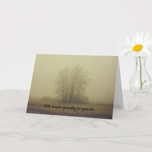 Mit tiefstem Mitgefühl - mit einem Baum im Nebel Karte