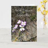 Mit tiefsten Beileid Karte (Gelbe Blume)