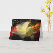 Mit tiefster Beileid-Grußkarte Karte (Gelbe Blume)