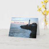 Mit tiefster Beileid Leuchtturmkarte Karte (Gelbe Blume)