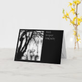 Mit tiefster Beileids-Karte Karte (Gelbe Blume)