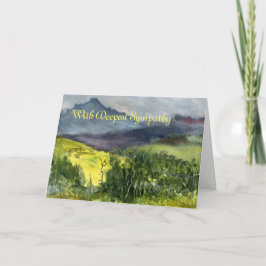 Mit tiefster Beileids-oder Anlass-Schablone Karte