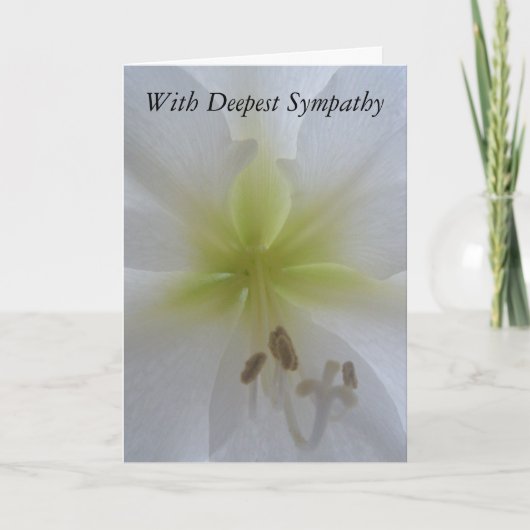Mit tiefster Sympathie Karte (Vorderseite)